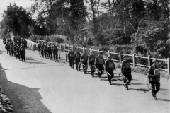 Long-Melford-Home-Guard-crossing-Hall-Mill-Bridge-Long-Melford