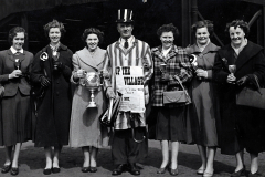 1953-LMFC-senior-cup-winners-celebrations-L-to-R-Olive-Watts-Pauline-Crane-Sheila-Elms-Alf-Woodgate-Joan-Price-Beryl-Ranson-Vi-Aspey