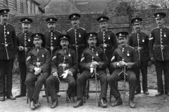Long-Melford-Volunteers-front-row-seated-1Ernie-Ambrose.-3.Bob-Sewell.-4.Tom-Cadge.