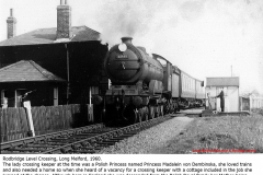 The Lady Crossing Keeper at Rodbridge Level Crossing  1960