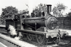 Engine at Long Melford Station 19-9-1952