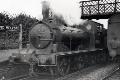 Engine at Long Melford Station 19-9-1952