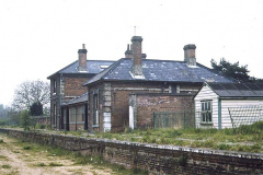 Long Melford Station buildings in 1974