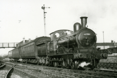 Train at Long Melford on 30-10-1954