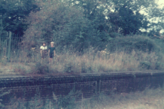Volunteers cleaning up the derelict station in 197