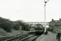 The last passenger train leaves Long Melford Station
