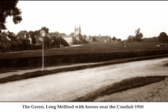 The-Green-Long-Melford-with-horses-near-the-Conduit-1910